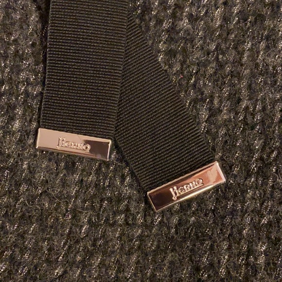 Herno Resort Black Puffer w Virgin Wool Front Panels Silver Stitch - IT 34 US 4 - Picture 2 of 10